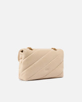 Borsa media a tracolla Love Bag Puff Maxi Quilt - Beige | Pinko