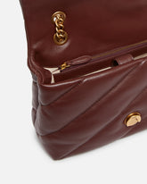 Borsa media a tracolla Love Bag Puff Maxi Quilt - Burgundy | Pinko