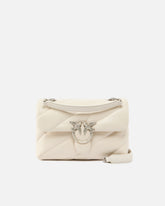 Borsa media a tracolla Love Bag Puff Maxi Quilt - Bianco | Pinko