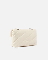 Borsa media a tracolla Love Bag Puff Maxi Quilt - Bianco | Pinko