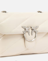 Borsa media a tracolla Love Bag Puff Maxi Quilt - Bianco | Pinko