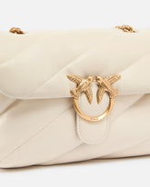 Borsa media a tracolla Love Bag Puff Maxi Quilt - Bianco | Pinko