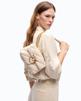Borsa piccola a tracolla Love Bag Puff Maxi Quilt - Bianco | Pinko