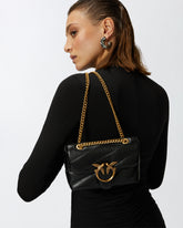 Baby shoulder bag Love Bag Puff Maxi Quilt - Black | Pinko