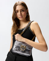 Baby Love Bag Puff laminated nappa leather crossbody bag - | Pinko
