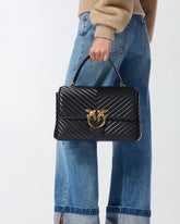 Large handbag Lady Love Bag Puff Chevron - | Pinko