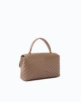 Borsa a mano media Lady Love Bag Puff in nappa chevron - | Pinko