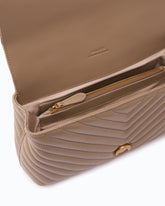 Borsa a mano media Lady Love Bag Puff in nappa chevron - | Pinko