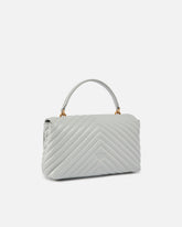 Bolso de mano mediano Lady Love Bag Puff de napa con motivo de chevrón - | Pinko