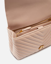 Borsa a mano media Lady Love Bag Puff in nappa chevron - | Pinko