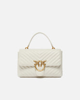 Bolso de mano mediano Lady Love Bag Puff de napa con motivo de chevrón - | Pinko