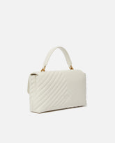 Lady Love Bag Puff medium handbag in chevron nappa leather - | Pinko