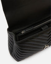 Lady Love Bag Puff medium handbag in chevron nappa leather - | Pinko