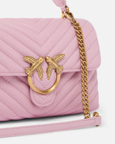 Borsa piccola a mano Lady Love Bag Puff Chevron - Rosa Chiaro | Pinko