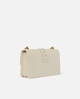 Borsa media a spalla Love Bag One Simply in pelle - Bianco | Pinko