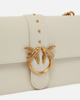 Borsa media a spalla Love Bag One Simply in pelle - Bianco | Pinko