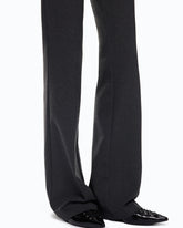 Flared ponte-knit trousers - | Pinko
