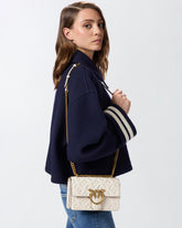 Mini borsa a tracolla Love Bag con logo imprimè - | Pinko