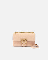 Bolso bandolera pequeño Mini Love Bag One de piel con estampado de cocodrilo - | Pinko