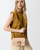 Bolso bandolera pequeño Mini Love Bag One de piel con estampado de cocodrilo - | Pinko