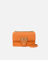 Borsa a tracolla piccola Mini Love Bag One in pelle stampa coccodrillo - | Pinko