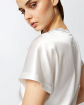 Blusa in satin maniche ad aletta - | Pinko