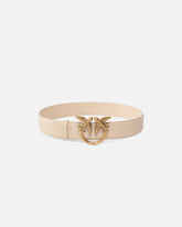 Cintura alta Love Birds in pelle 4cm - | Pinko