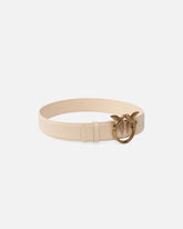 Cintura alta Love Birds in pelle 4cm - | Pinko