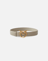 Love Birds high leather belt 4cm - | Pinko