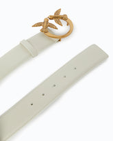 Love Birds high leather belt 4cm - | Pinko