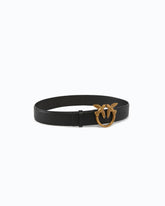 Love Birds high leather belt 4cm - | Pinko