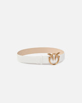 Cintura in pelle con fibbia Love Birds 4 cm - | Pinko