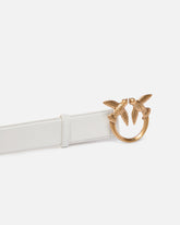 Cintura in pelle con fibbia Love Birds 4 cm - | Pinko