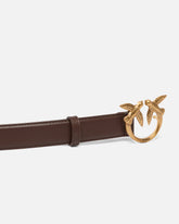 Cintura Love Birds in pelle 3cm - | Pinko