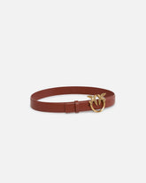 Love Birds leather belt 3cm - | Pinko