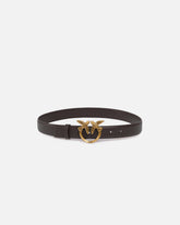 Love Birds leather belt 3cm - | Pinko