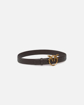 Love Birds leather belt 3cm - | Pinko