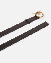 Love Birds leather belt 3cm - | Pinko