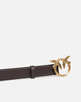 Love Birds leather belt 3cm - | Pinko