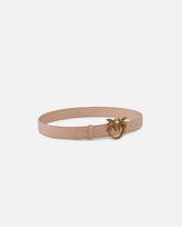 Love Birds leather belt 3cm - | Pinko