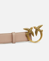 Cintura Love Birds in pelle 3cm - | Pinko