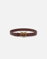 Love Birds leather belt 3cm - | Pinko