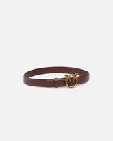 Love Birds leather belt 3cm - | Pinko