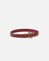 Love Birds leather belt 3cm - | Pinko