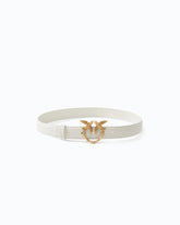 Love Birds leather belt 3cm - | Pinko