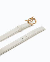 Love Birds leather belt 3cm - | Pinko