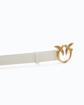 Love Birds leather belt 3cm - | Pinko