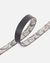 Cinturón de 3 cm con estampado de pitón y hebilla Love Birds - | Pinko