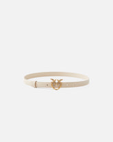 Cintura sottile Love Birds in pelle 2cm - | Pinko