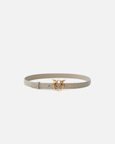 Love Birds thin leather belt 2cm - | Pinko
